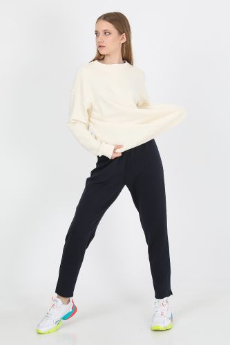 JOHN FRANK WOMAN SPORTS&LOUNGEWEAR CHIC COC SWEATSHIRT EKRU - 9